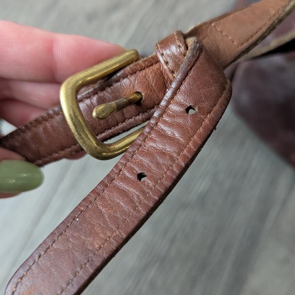 Vintage Coach Cognac Leather Backpack - Picture 5 of 16